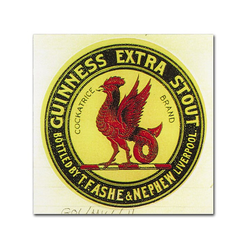 Trademark Fine Art Guinness Brewery 'Guinness Extra Stout' 14" x 14" Wall Art (190836244270)