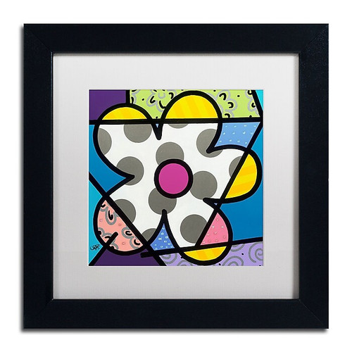 Trademark Fine Art Roberto Rafael 'Big Flower III' 11" x 11" Matted Framed (190836280063)