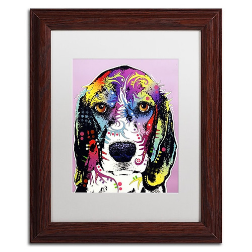 Trademark Fine Art Dean Russo '4 Beagle' 11" x 14" Matted Framed Art Print (190836160501)