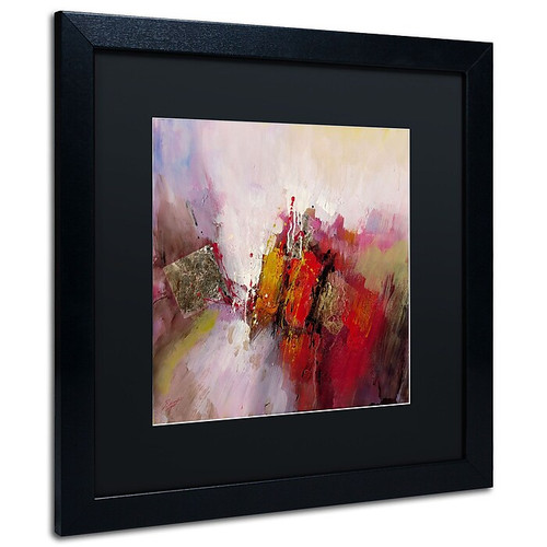 Trademark Ricardo Tapia "Hot and cold" Canvas Art, Black Matte With Black Frame, 16" x 16" (65dcf3cce8837636b11a16b0_ud)