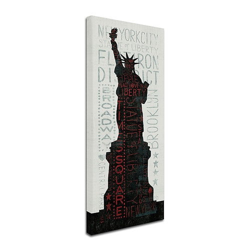 Trademark Michael Mullan "Statue of Liberty" Gallery-Wrapped Canvas Art, 8" x 19" (65dcf3d7e8837636b11a16e4_ud)