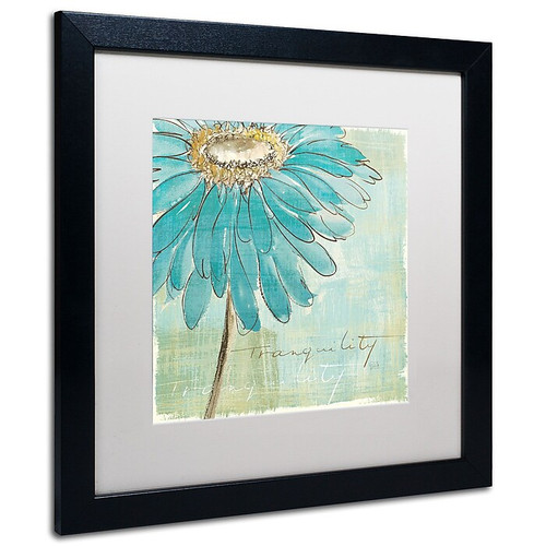 Trademark Chris Paschke "Spa Daisies III" Art, White Matte With Black Frame, 16" x 16" (65dcf42ce8837636b11a1892_ud)