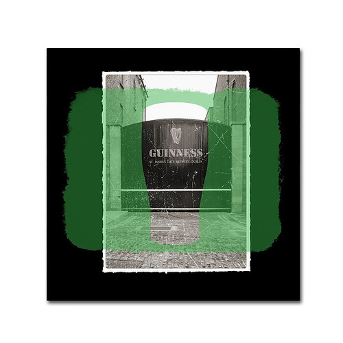 Trademark Fine Art Guinness Brewery 'Guinness XIV' 14" x 14" Wall Art (190836244232)
