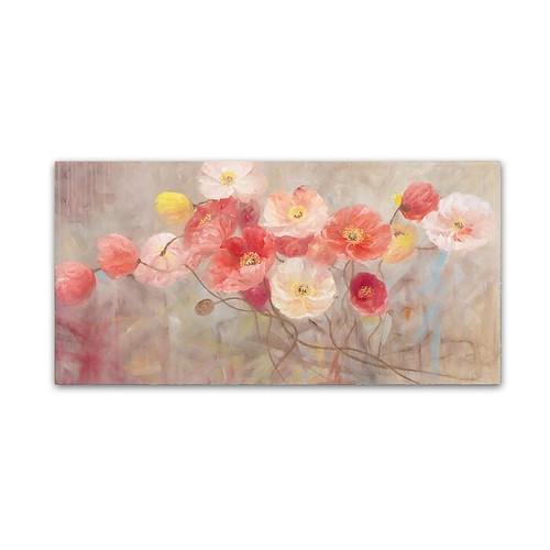 Trademark Fine Art Li Bo 'Wild Poppies I' 12 x 24 (ALI0749-C1224GG)