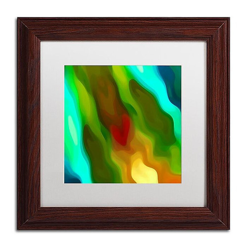 Trademark Fine Art Amy Vangsgard 'River Runs Through Square 2' 11" x 11" Matted Framed (886511936096)
