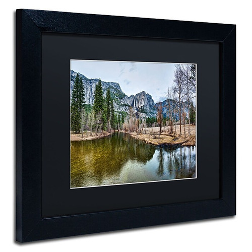 Trademark David Ayash "Yosemite...California-III" Art, Black Matte With Black Frame, 11" x 14" (65dcf592e8837636b11a1e6d_ud)