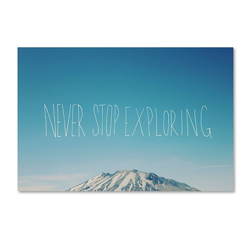 Trademark Fine Art Leah Flores 'Never Stop Exploring' 30 x 47 (ALI0674-C3047GG)