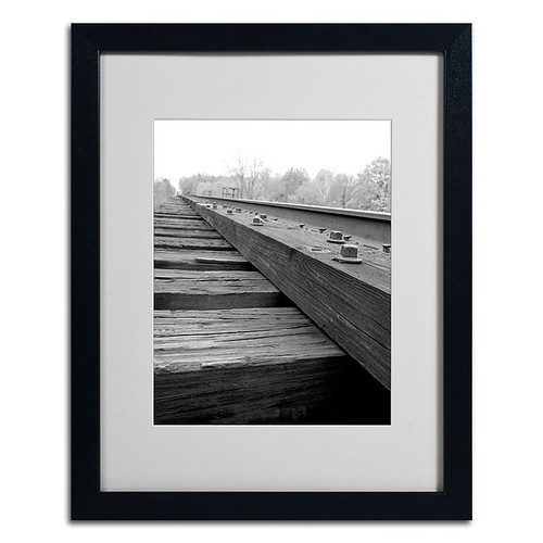 Trademark Monica Fleet "Unfinished Flaw" Art, White Matte W/Black Frame, 16" x 20" (65dcf62fe8837636b11a2122_ud)