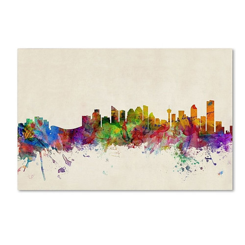 Trademark Fine Art 12" x 19" Wooden Frame Calgary, Canada (65dcf6e9e8837636b11a2418_ud)