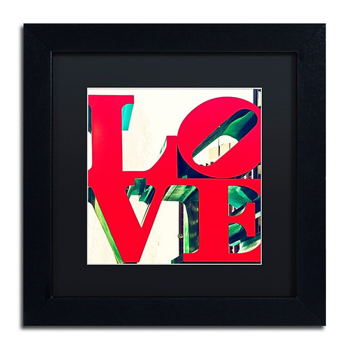 Trademark Fine Art Philippe Hugonnard 'LOVE' 11" x 11" Matted Framed (190836053360)