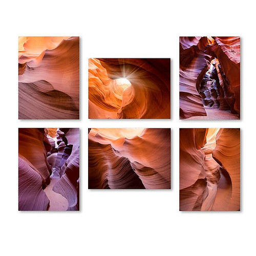 Trademark Fine Art Rocks Wall Collection 14 x 19 (WC0009-SET-6)