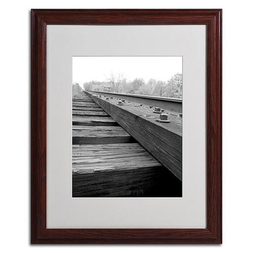 Trademark Monica Fleet "Unfinished Flaw" Art, White Matte W/Wood Frame, 16" x 20" (65dcf71ae8837636b11a250d_ud)