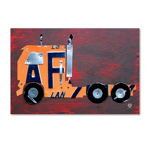 Trademark Fine Art ''Semi Truck'' by Design Turnpike 22" x 32" Canvas Art (ALI1289-C2232GG)