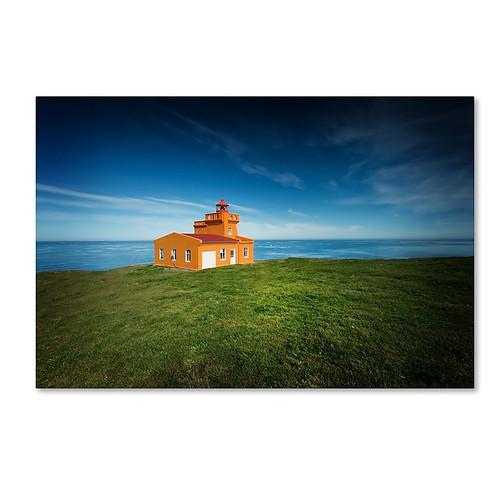 Trademark Fine Art Philippe Sainte-Laudy 'Lighthouse Sauoanes' 12" x 19" Canvas Stretched (190836304189)