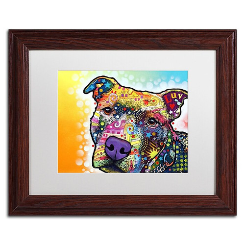 Trademark Fine Art Dean Russo 'Contemplative Pit' 11" x 14" Matted Framed Art Print (190836160204)