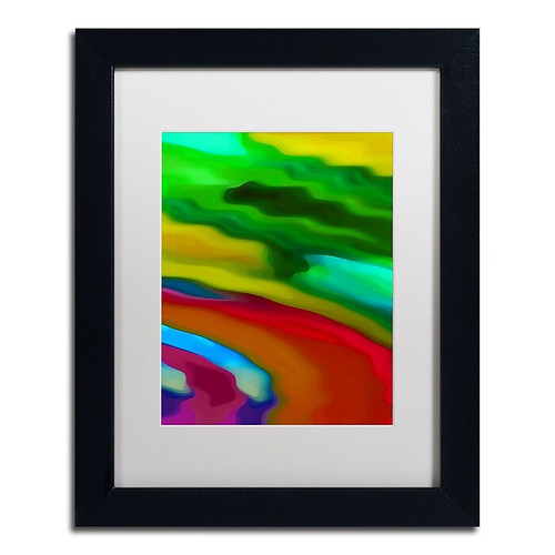 Trademark Fine Art Amy Vangsgard 'River Runs Through Vertical 3' 11" x 14" Matted Framed Art Print (886511936843)