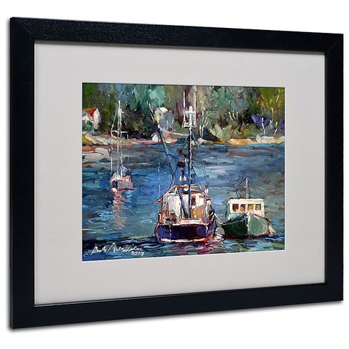 Trademark Fine Art 16" x 20" Acrylic Waiting to Ride, Black Frame (65dcf8c6e8837636b11a2c80_ud)