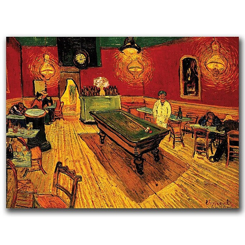 Trademark Fine Art van Gogh 'The Night Cafe' 24 x 32 (M234-C2432GG)