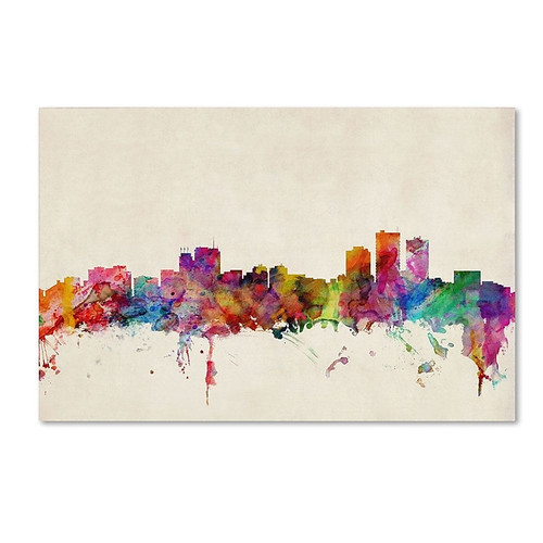 Trademark Fine Art 12" x 19" Wooden Frame Anchorage Alaska (65dcf8f6e8837636b11a2d81_ud)