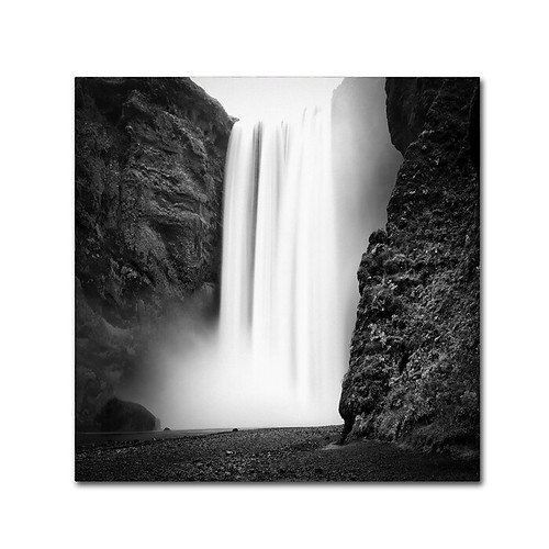 Trademark Fine Art Philippe Sainte-Laudy 'Skogafoss' 18" x 18" Canvas Stretched (190836324439)