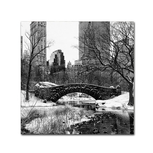 Trademark Fine Art Philippe Hugonnard 'Gapstow Bridge Central Park' 14" x 14" Canvas Stretched (190836120000)