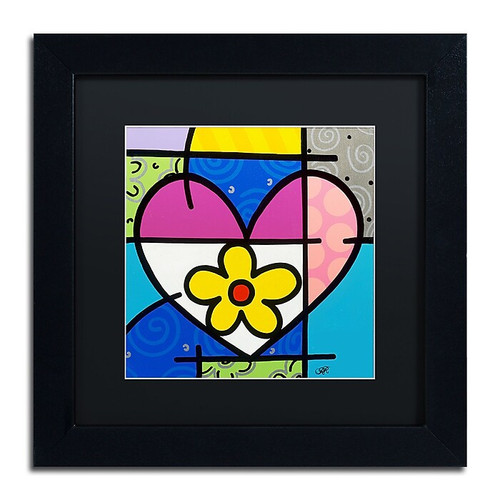 Trademark Fine Art Roberto Rafael 'Big Heart II' 11" x 11" Matted Framed (190836280445)