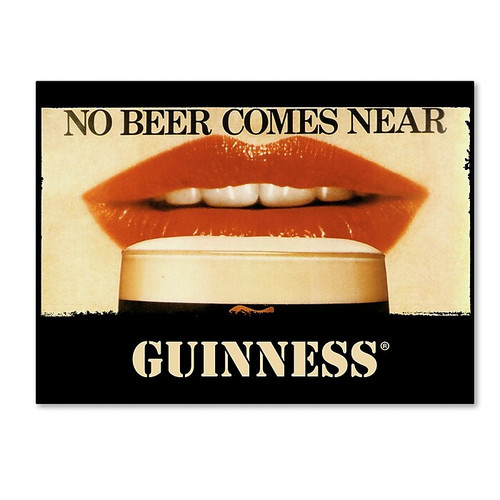 Trademark Fine Art Guinness Brewery 'No Beer Comes Near' 14" x 19" Wall Art (190836242993)