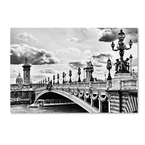 Trademark Fine Art Philippe Hugonnard 'Alexandre III Paris II' 12" x 19" Canvas Stretched (190836114405)
