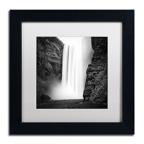 Trademark Fine Art Philippe Sainte-Laudy 'Skogafoss' 11" x 11" Matted Framed (190836324408)