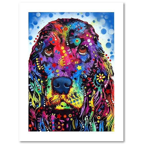 Trademark Fine Art Dean Russo 'Cocker Spaniel II' 18" x 24" Paper Rolled Art Print (190836167272)