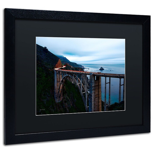 Trademark David Ayash "Big Sur...California-II" Art, Black Matte With Black Frame, 16" x 20" (65dcf9d7e8837636b11a3183_ud)