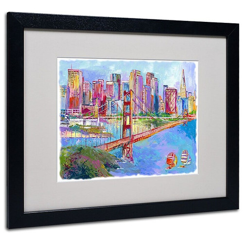 Trademark Fine Art 16" x 20" Acrylic Sanft 1, Black (65dcfa44e8837636b11a3384_ud)