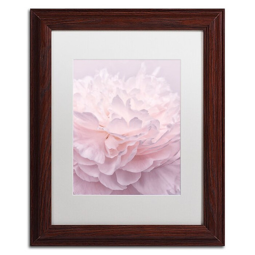 Trademark Fine Art Cora Niele 'Pink Peony Petals I' 11" x 14" Matted Framed (190836307388)