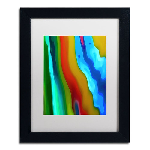 Trademark Fine Art Amy Vangsgard 'River Runs Through Vertical 2' 11" x 14" Matted Framed (886511936669)