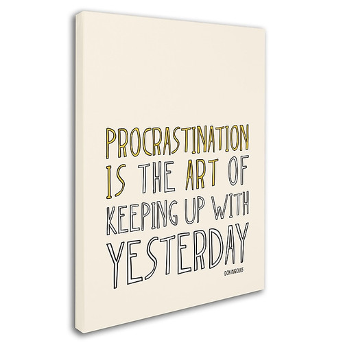 Trademark Megan Romo "Artistic Procrastination II" Gallery-Wrapped Canvas Art, 14" x 19" (65dcfa90e8837636b11a34ed_ud)