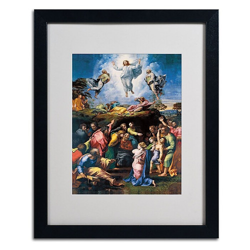 Trademark Raphael "The Transfiguration 1519-20" Art, White Matte W/Black Frame, 16" x 20" (65dcfacbe8837636b11a35ef_ud)