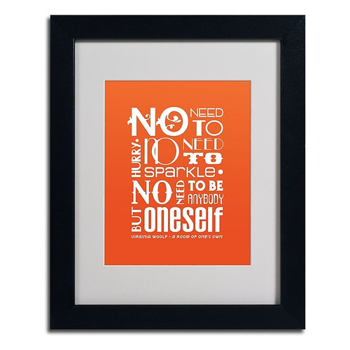 Trademark Megan Romo "No Need to Sparkle I" Art, White Matte W/Black Frame, 11" x 14" (65dcfacbe8837636b11a35f2_ud)