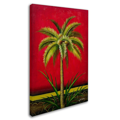 Trademark Victor Giton "Tropical Palm I" Gallery-Wrapped Canvas Art, 12" x 19" (65dcfafae8837636b11a36b8_ud)