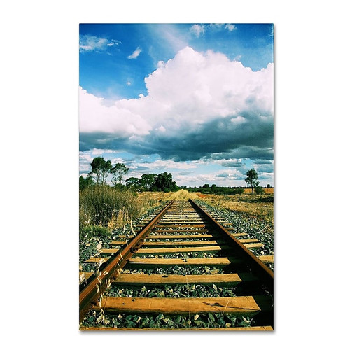 Trademark Fine Art 47" x 30" Wooden Frame Where The Journey Ends (65dcfb07e8837636b11a3705_ud)