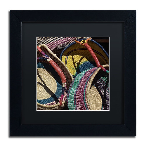 Trademark Fine Art Pat Saunders-White 'Cheyenne Baskets' 11" x 11" Matted Framed (190836057917)