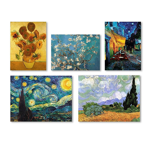 Trademark Fine Art Vincent van Gogh Wall Collection 18 x 24 (WC0001-SET-5)