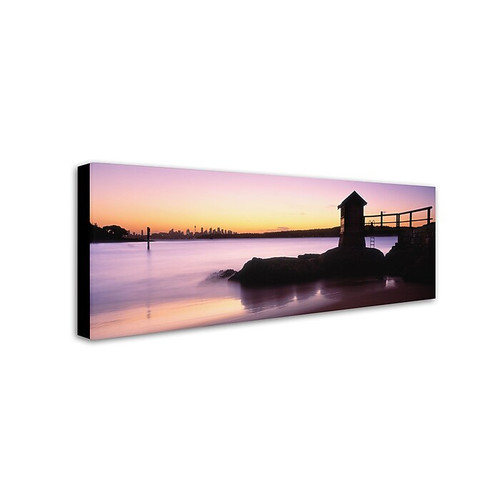 Trademark David Evans "Camp Cove-Sydney" Gallery-Wrapped Canvas Art, 6" x 19" (65dcfb8fe8837636b11a3981_ud)