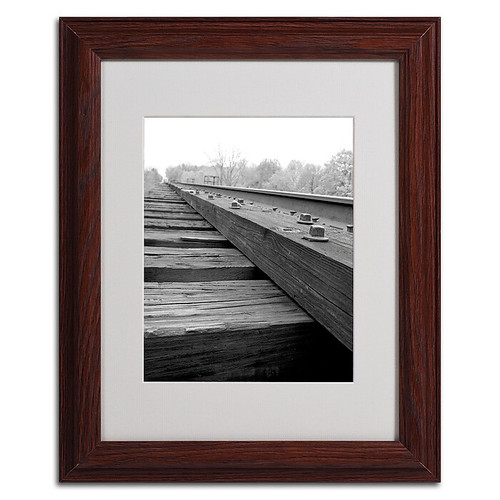 Trademark Monica Fleet "Unfinished Flaw" Art, White Matte W/Wood Frame, 11" x 14" (65dcfbb6e8837636b11a3a34_ud)