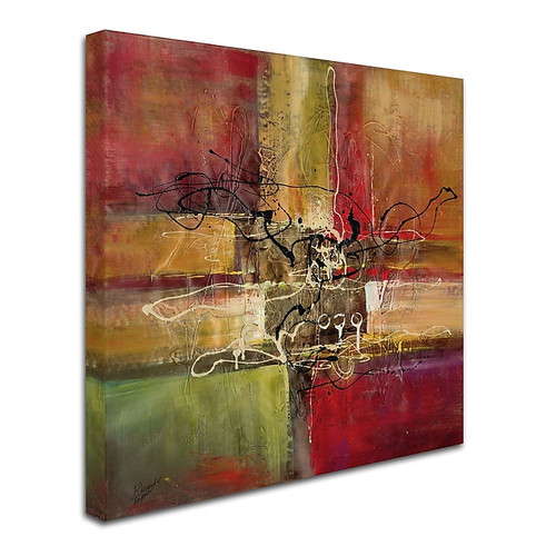 Trademark Ricardo Tapia "Round and Round "Gallery-Wrapped Canvas Art, 24" x 24" (65dcfbe1e8837636b11a3aee_ud)