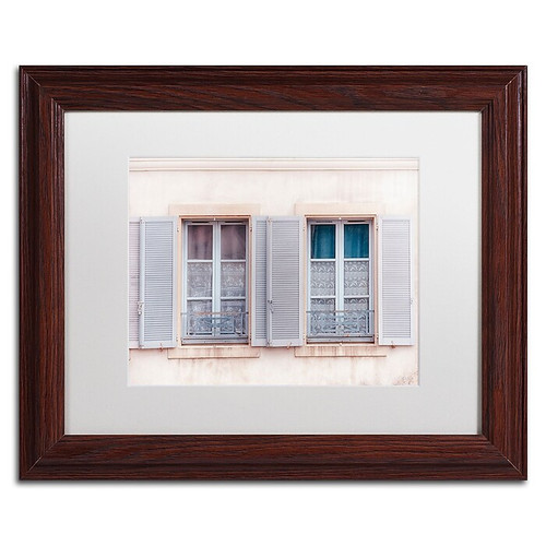 Trademark Fine Art Cora Niele 'French Windows II' 11" x 14" Matted Framed (190836313402)