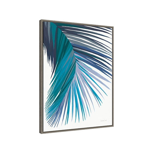 Amanti Art Retro Palm Leaf II Cool, Canvas, 23" x 30" (A42675516436)