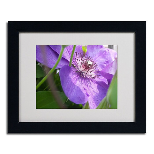Trademark Monica Fleet "Meaningful Bliss" Art, White Matte W/Black Frame, 11" x 14" (65dcfc62e8837636b11a3d59_ud)