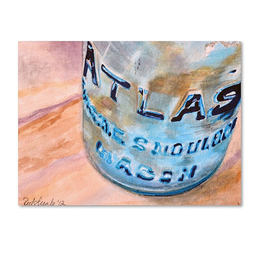 Trademark Fine Art Jennifer Redstreake 'Atlas Jar' 14" x 19" Canvas Stretched (886511941274)