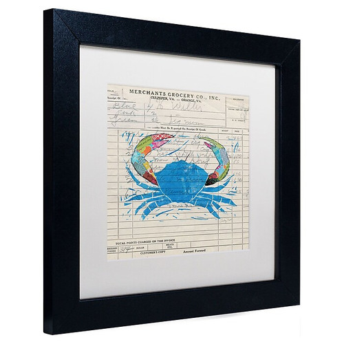 Trademark Courtney Prahl "Fresh from the Sea I" Art, White Matte W/Black Frame, 11" x 11" (65dcfcbae8837636b11a3ef9_ud)