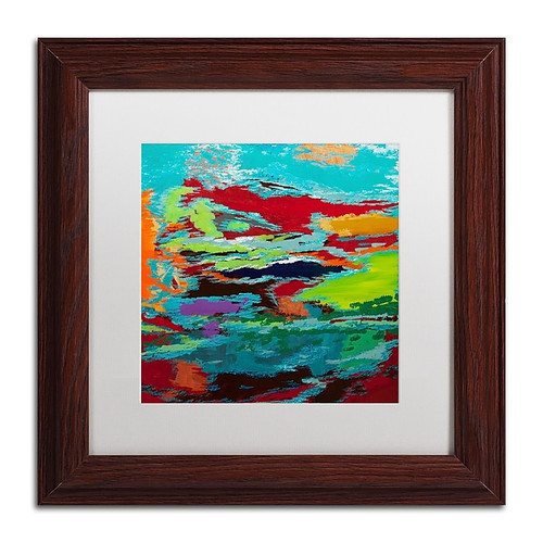 Trademark Fine Art Hilary Winfield 'Hidden Pathway' 11 x 11 Framed Art Print (ALI0720-W1111MF)